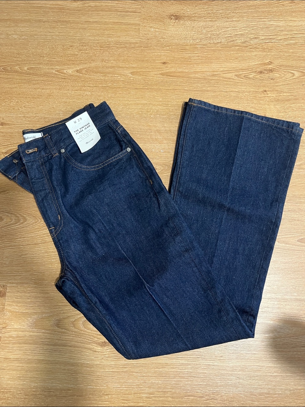 Madewell Vintage Flare Jean - Dark Blue Denim Jeans
